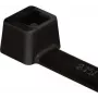 HellermannTyton T80L-W-BK-C1 Kabelbinder, T-Serie, innenverzahnt, 390 mm x 4,7 mm, schwarz, 100er-Pack