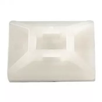 HellermannTyton MB4CA Weißer Kabelclip 100 Stück (MB4CA-PA66-NA-C1)