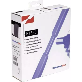 HellermannTyton HIS-3 Schrumpfschlauch Spenderbox 3:1 6mm/2mm 5m Schwarz (308-30600)