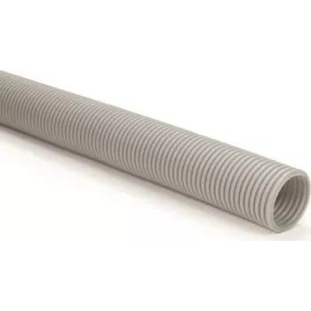 HellermannTyton IWS29-PE-GY Flexibler Wellschlauch, PE, Grau, 29,3 mm AD, 25 m