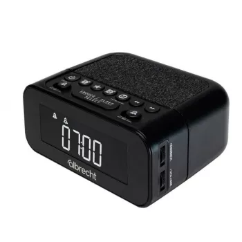 Albrecht DR 451 DAB+/UKW Radio Wecker, Schwarz