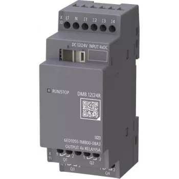 Siemens LOGO! DM8 6ED1055-1MB00-0BA3 Digitales Erweiterungsmodul 4DI/4DO Relais 12/24V DC