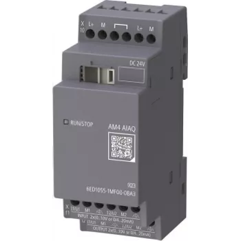 Siemens LOGO! AM4 6ED1055-1MF00-0BA3 Analog-Erweiterungsmodul 2AI/2AQ 24V DC