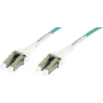 Synergy21 15m LC-LC OM3 Duplex Fiber Optic Patch Cable, 50/125µm, Blue/White
