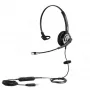 ALLNET 8805-8.1MS - Headset - Kopfbügel - Büro/Callcenter - Schwarz - Monophon - Kabelgebunden