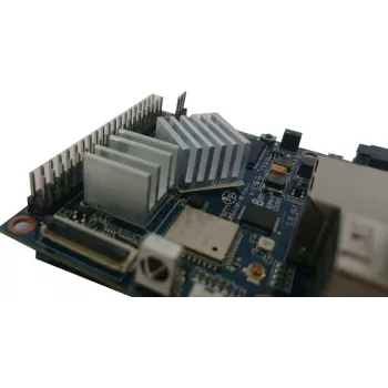 ALLNET Aluminium-Kühlkörper-Set 2 Stück mit Wärmeleitkleber Universal für Raspberry Pi FriendlyElec