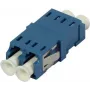 SYNERGY21 LC-LC Singlemode Duplex Glasfaseradapter, flanschlos, blau, PVC, Keramikhülse