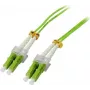 SYNERGY21 Glasfaser-Patchkabel 30m LC-LC OM5 50/125µm 2mm Limettengrün