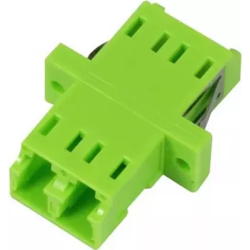 SYNERGY21 LC-LC Duplex Multimode OM5 Glasfaser-Adapter Kupplung Female zu Female Keramikhülse Grün