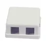 Synergy 21 Keystone Modulbox Aufputz für 2x TP Modul Reinweiß