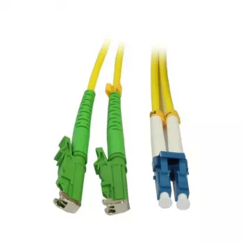 SYNERGY21 Glasfaser-Patchkabel 2m LSH (E2000 APC) auf LC Duplex OS2 G.657.A2 9/125µm LSZH Gelb