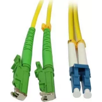 SYNERGY21 Glasfaser-Patchkabel 30 m LC Duplex auf E-2000 (LSH) OS2 Singlemode 9/125 µm Gelb