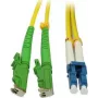 SYNERGY21 Glasfaser-Patchkabel 30 m LC Duplex auf E-2000 (LSH) OS2 Singlemode 9/125 µm Gelb