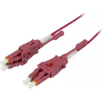 SYNERGY21 Glasfaser-Patchkabel 15m LC-LC Duplex OM4 Uniboot Drehbar Push/Pull 2mm - Multimode-Faser (S215558)