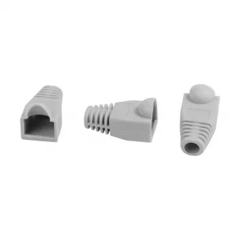 Synergy21 RJ45 Cat.6A S-UTP Stecker, geschirmt, grau, 100er Pack, Außendurchmesser 6,5 mm (S215675)