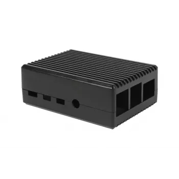 ALLNET Raspberry Pi 4 Gehäuse-Kit Aluminium passive Kühlung Schwarz