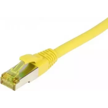 SYNERGY21 Patchkabel RJ45, CAT6A 500MHz, 25m, Gelb, S/FTP, TPE/LSZH (Ultraflex), AWG26, mit Cat.7 Rohkabel
