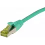 SYNERGY21 Patchkabel RJ45, CAT6A 500MHz, 20m, Grün, S/FTP, TPE/LSZH (Ultraflex), AWG26, mit Cat.7 Rohkabel