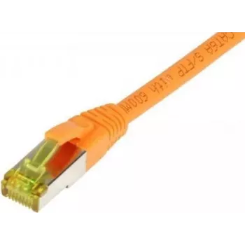 SYNERGY21 Patchkabel RJ45, CAT6A 500MHz, 30m, Orange, S/FTP, TPE/LSZH (Ultraflex), AWG26, mit CAT7-Rohkabel