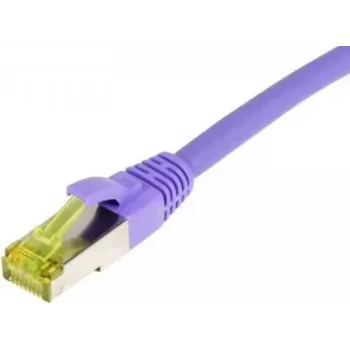 SYNERGY21 Patchkabel RJ45, CAT6A 500MHz, 3m, Lila, S/FTP, TPE/LSZH (Ultraflex), AWG26, mit CAT7-Rohkabel (S217766)