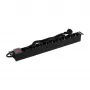 Synergy 21 ALLNET 19zbh 9x Schuko Steckdosenleiste mit Schalter Schwarz 1U Rackmontage 2m Kabel