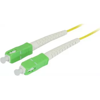 SYNERGY21 Glasfaser-Patchkabel 15m SC/APC-SC/APC 9/125µm OS2 G.657.A2 Simplex 2mm biegeunempfindlich Gelb
