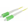 SYNERGY21 Glasfaser-Patchkabel 15m SC/APC-SC/APC 9/125µm OS2 G.657.A2 Simplex 2mm biegeunempfindlich Gelb