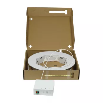 SYNERGY21 FTTH Compact Box vormontiert, 2xLC/APC -> offenes Ende, 40m, 9/125µm, G.657.A2, 2-Faser, AD 2,2mm