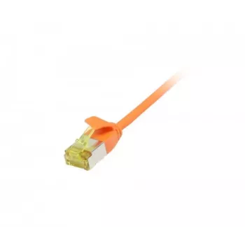 Synergy 21 Patchkabel RJ45 CAT6A 500MHz 5m Orange U/FTP Slimline Rund d=3,8mm TPE/LSZH (Superflex) AWG32 mit Cat.7 Rohkabel