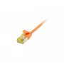 Synergy 21 Patchkabel RJ45 CAT6A 500MHz 5m Orange U/FTP Slimline Rund d=3,8mm TPE/LSZH (Superflex) AWG32 mit Cat.7 Rohkabel