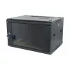 ALLNET SMA-Series 19 inch Wandgehäuse 6U 1-teilig 450mm Tiefe Schwarz Flat Pack