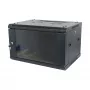 ALLNET SMA-Series 19 inch Wandgehäuse 6U 1-teilig 450mm Tiefe Schwarz Flat Pack