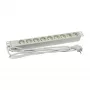 ALLNET 19 inch Zubehör Mehrfachsteckdose 9x Steckdosen (CEE7) auf Stecker (CEE7) Hellgrau Synergy 21