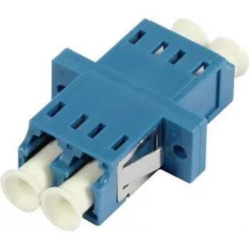 SYNERGY21 LC-LC Duplex Multimode OM2 Glasfaseradapter, Keramikhülse, PVC, Blau