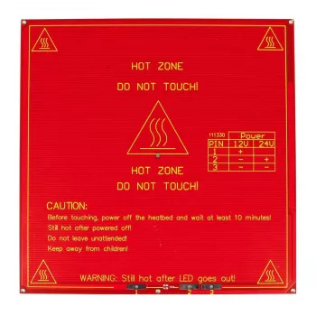 ALLNET 4duino 3D Drucker Heizbett Quadratisch 215mm 12V/24V RepRap Mendel (ALL_KS_hotbed_square)