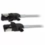 Synergy21 Patchkabel RJ45, CAT6A 500MHz, 0,5m, Grau, S/FTP, Slimline Rund d=4,5mm, TPE/LSZH (Superflex), AWG28, mit CAT7-Rohsteckern, drehbarer Stecker