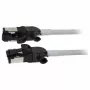 Synergy21 Patchkabel RJ45, CAT6A 500MHz, 1,5m, Grau, S/FTP, Slimline Rund d=4,5mm, TPE/LSZH (Superflex), AWG28, mit CAT7-Rohstecker, drehbarer Stecker