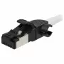 Synergy21 Patchkabel RJ45, CAT6A 500MHz, 1,0m, Weiß, S/FTP, Slimline Rund d=4,5mm, TPE/LSZH (Superflex), AWG28, mit CAT7-Rohkabel, Drehstecker
