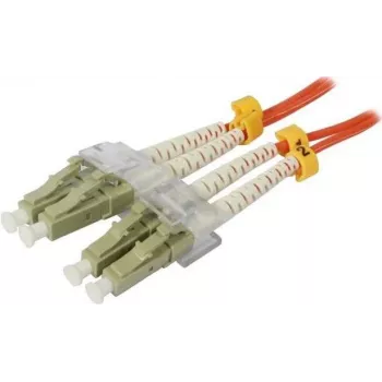 SYNERGY21 Glasfaser-Patchkabel 0,5m LC-LC Duplex OM2 50/125µm LSZH Orange