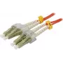 SYNERGY21 Glasfaser-Patchkabel 0,5m LC-LC Duplex OM2 50/125µm LSZH Orange