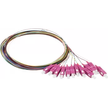 Synergy 21 S215524 Fibre Optic Pigtail SC OM4 2m 12-Pack Coloured