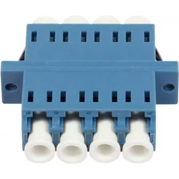 SYNERGY21 Fibre Optic Coupler LC-LC Quad Singlemode OS2 Blue PVC