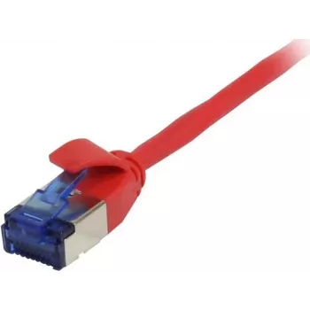 SYNERGY21 Patchkabel RJ45, CAT6A 500MHz, 7,5m, Rot, U/FTP, Slimline Rund d=3,8mm, TPE (Superflex), AWG32