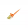 Synergy 21 Patchkabel RJ45 CAT6A 500MHz 3m Orange U/FTP Slimline Rund d=3,8mm TPE/LSZH (Superflex) AWG32 mit Cat.7 Rohkabel