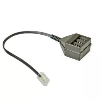 ROLINE Secomp Telefonadapter RJ-45 (M) auf TAE-NFN (F) Schwarz