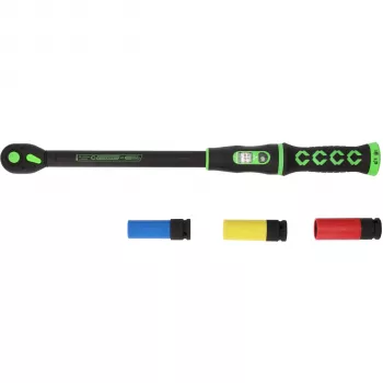 KS TOOLS 512.0010 Drehmomentschlüssel-Set, 1/2 inch Antrieb, 40-200 Nm, mit Koffer