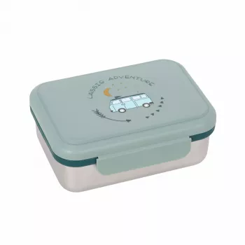 Lassig Adventure Bus Lunchbox - Grün/Gelb/Orange