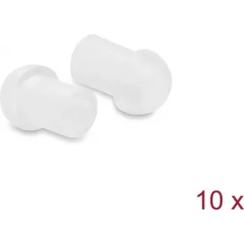 Delock Staubschutz für TOSLINK-Stecker, Kunststoff, 10 Stück, transparent