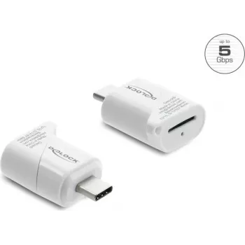 Delock Mini Card Reader USB Type-C für Micro SD Speicherkarten