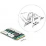 Delock Mini PCIe I/O Full Size Card auf 8 x Serielle RS-232 DB9 mit Standard- und Low-Profile-Slotblenden